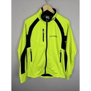 Louis Garneau Course Polartec Cycling Jacket Hi Vis Yellow Mens L